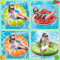 Thumbnail for SunSplash – Tropikalny i wygodny – tropikalny koło do pływania z motywem owoców