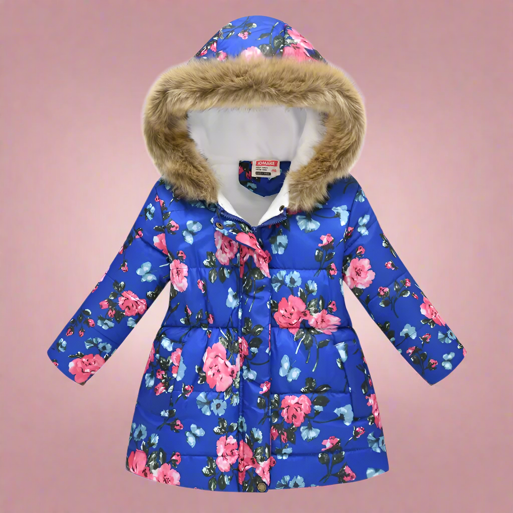 CozyTrend – Elegancka i przytulna – pikowana kurtka zimowa dla dziewczynek
