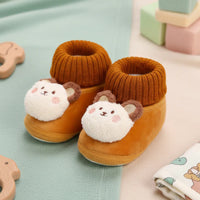 Thumbnail for CuddleSteps – Ciepłe i antypoślizgowe – kapcie dla dzieci z motywami zwierzęcymi
