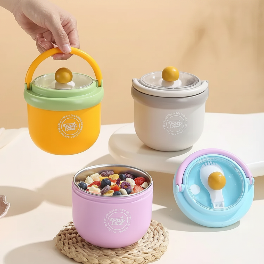 MealMate – Praktyczna i izolowana – miska obiadowa ze stali nierdzewnej z łyżką
