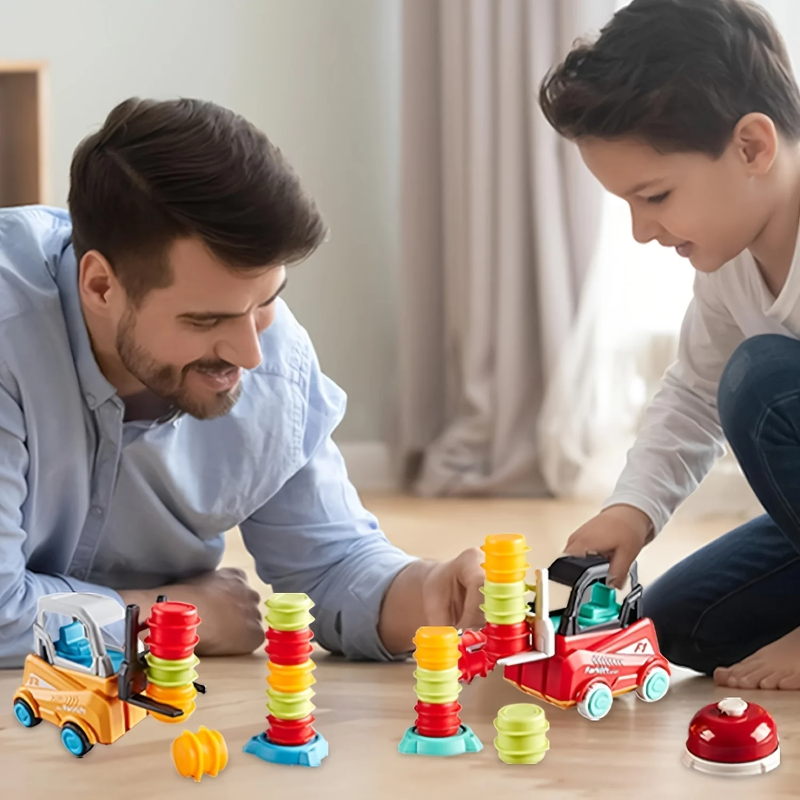 LittleBuilders – Interaktywny i bezpieczny – zestaw do zabawy z wózkiem widłowym