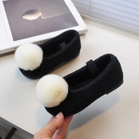 Thumbnail for SoftSteps –  Ciepłe i miękkie – dziewczęce buciki z pluszowym pomponem