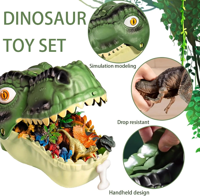 DinoWorld – Kreatywny i realistyczny – zestaw do zabawy „Głowa dinozaura”