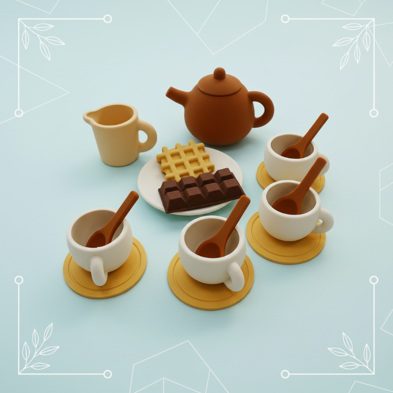 MiniBrew – zabawny i edukacyjny – silikonowy zestaw do herbaty