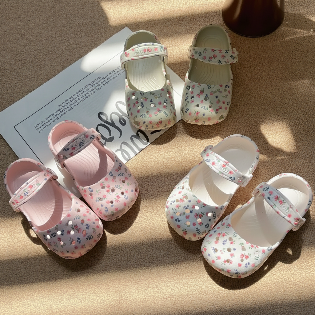 FlowerFeet – Eleganckie i wygodne – sandały w kwiaty