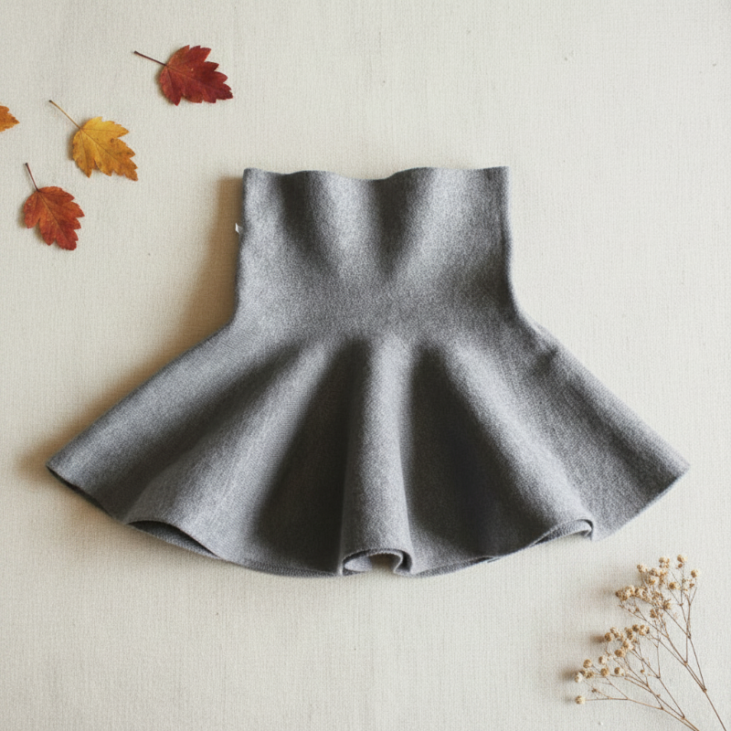 Girls Knitted Skirt – Komfort i styl – spódniczka dziecięca