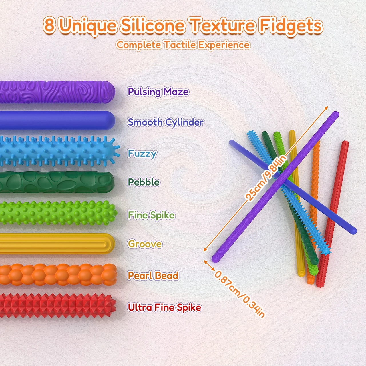 SensoryFlex – Uspokajające i interaktywne – sensoryczne pałeczki fidget