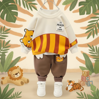Thumbnail for Mini Fashion™ - Ciepły i miękki – dwuczęściowy zestaw odzieży dziecięcej