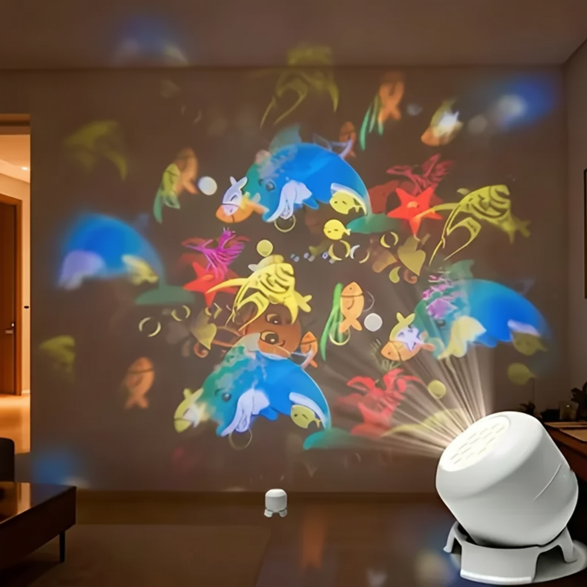 SeaDream – Zabawa i nauka – obrotowa lampka nocna LED 360°
