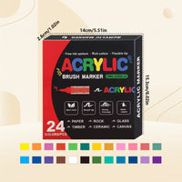 Thumbnail for ColorCraft – Kreatywne i trwałe – Markery akrylowe z końcówką pędzelkową