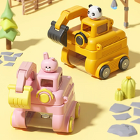Thumbnail for TinyExcavators – Wyjątkowa i funkcjonalna – butelka na wodę w kształcie koparki z słomką