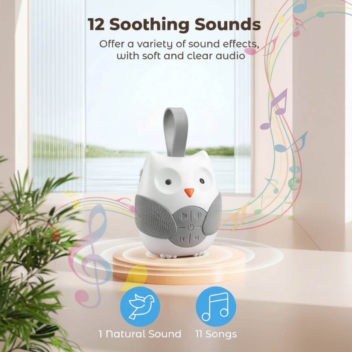 SleepyPal – Uspokajająca i zabawna – lampka nocna z muzyką