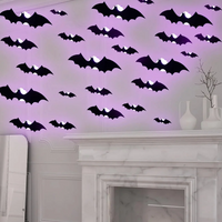 Thumbnail for SpookyGlow – Przerażająca i klimatyczna – dekoracja ścienna LED z motywem nietoperza na Halloween