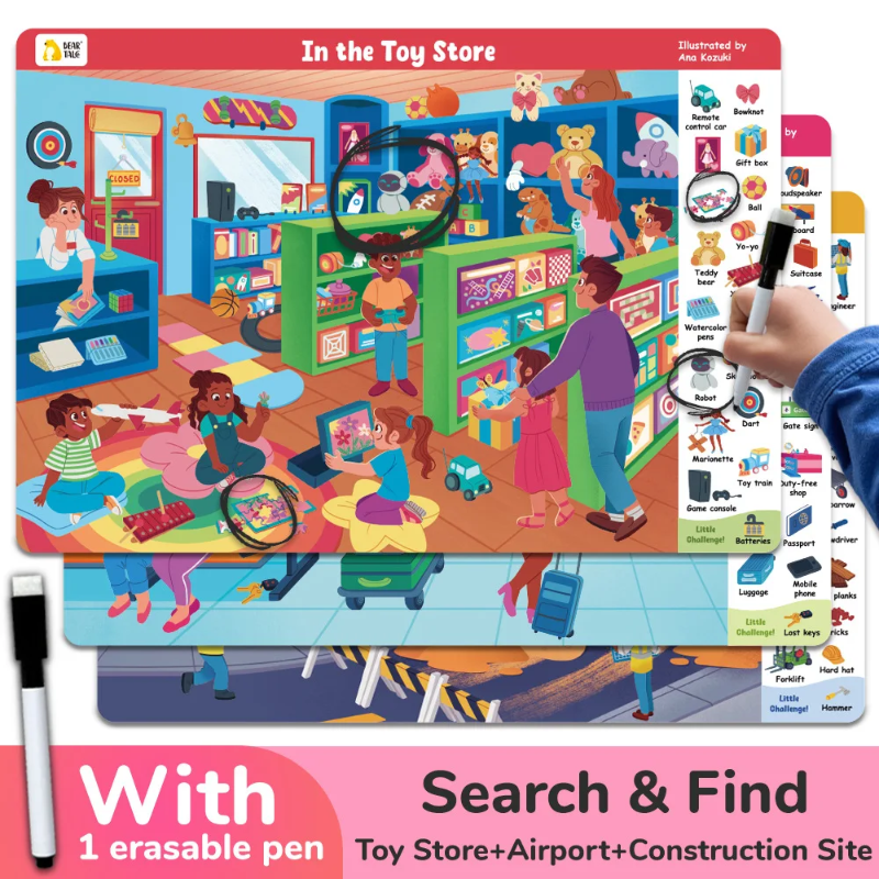 Search and Find Game – Nauka i zabawa – książka z zadaniami