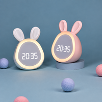 Thumbnail for BunnyGlow – Uroczy i praktyczny – cyfrowy budzik dla dzieci z lampką nocną