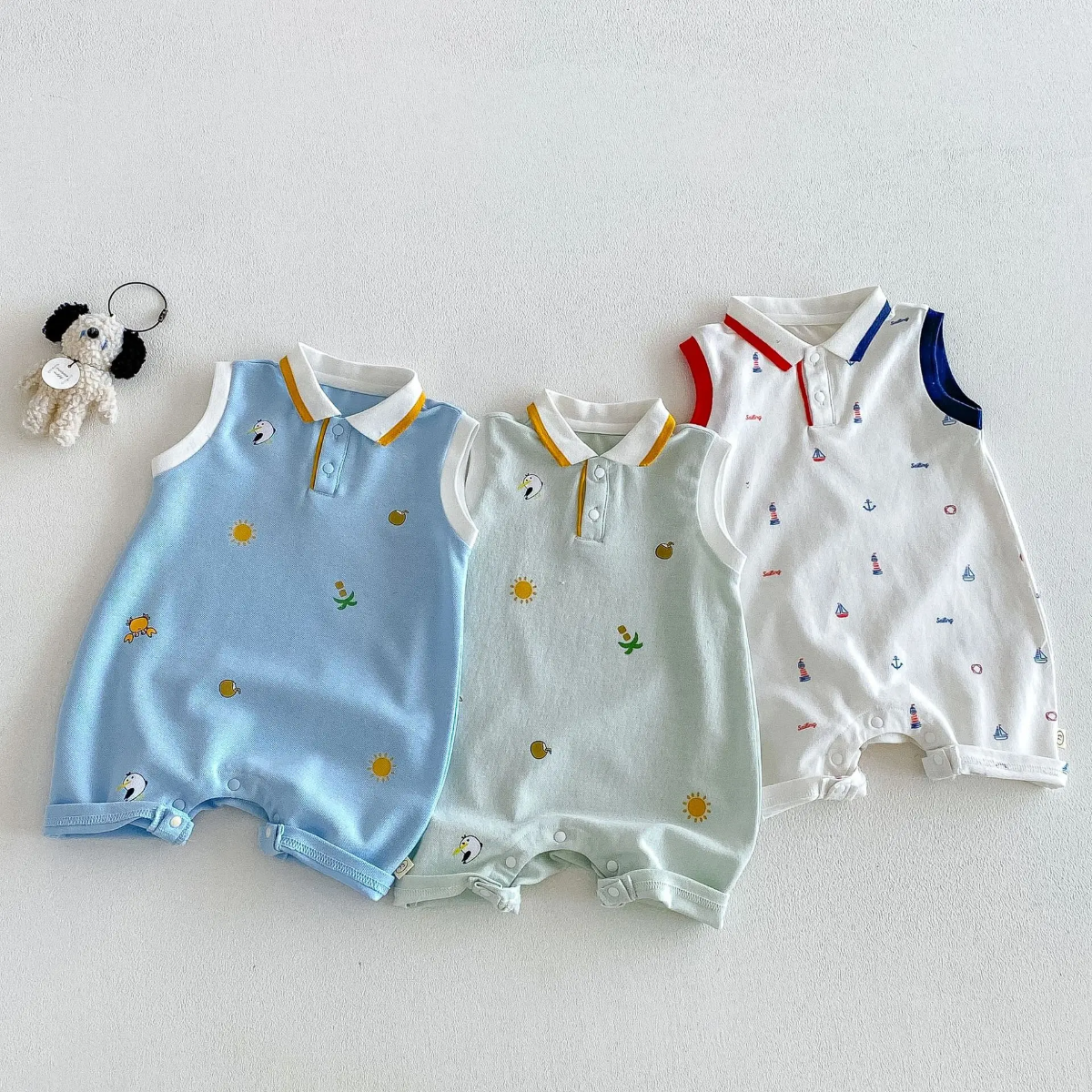 SunnyBaby – Wygodny i uroczy – body typu polo dla niemowląt