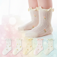 Thumbnail for HappyToes – Kolorowe i urocze – skarpetki dla niemowląt (zestaw 5 sztuk)