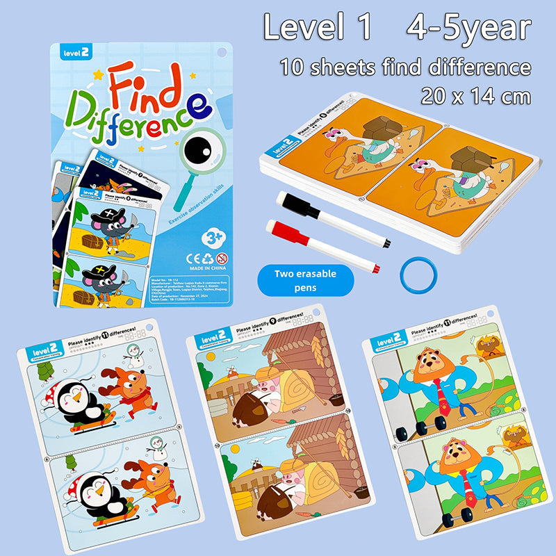 Spot the Difference Game – Koncentracja i nauka – gra karciana
