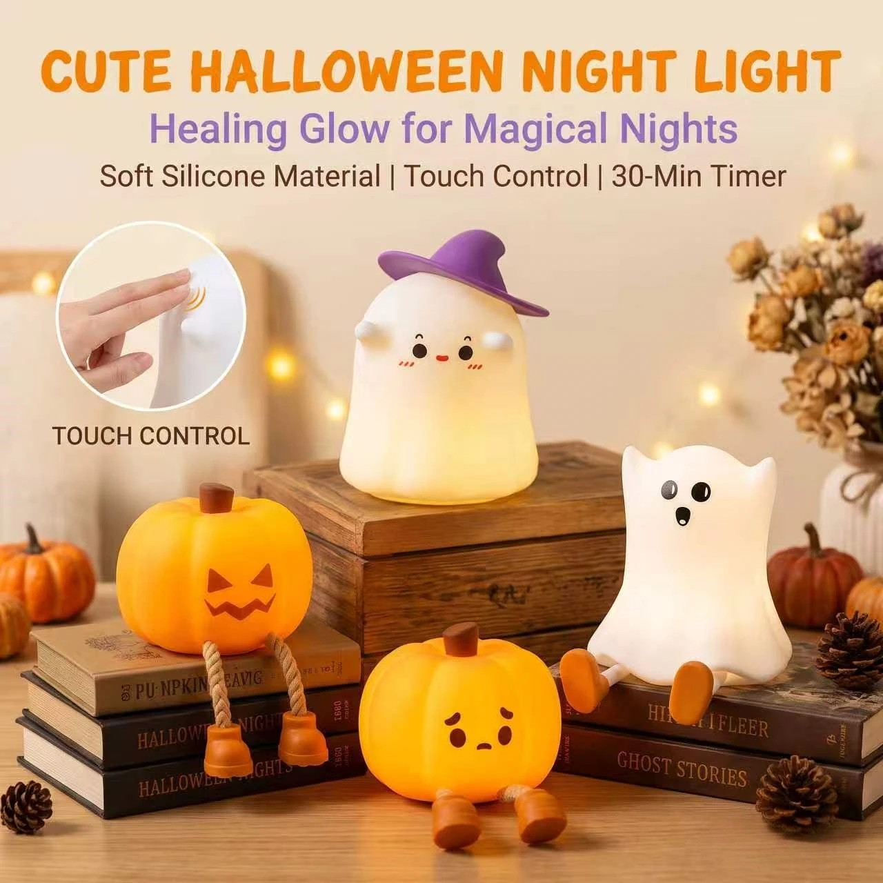 SpookyLamp – Urocza i nastrojowa – lampka nocna na Halloween