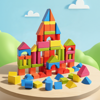 Thumbnail for BlockyFun – Kreatywne i edukacyjne – zestaw 100 drewnianych klocków