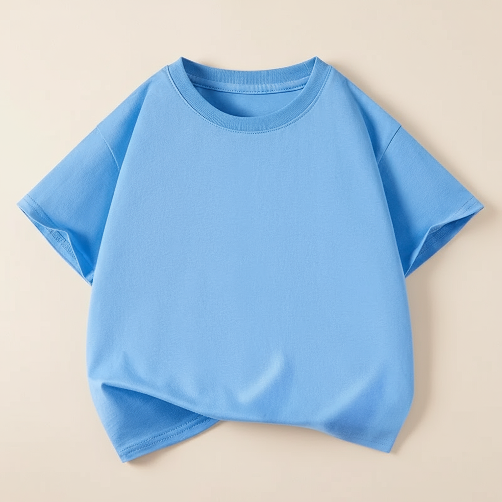 SimpleWear – Casual & Miękkie – T-shirt Relax Fit z okrągłym dekoltem