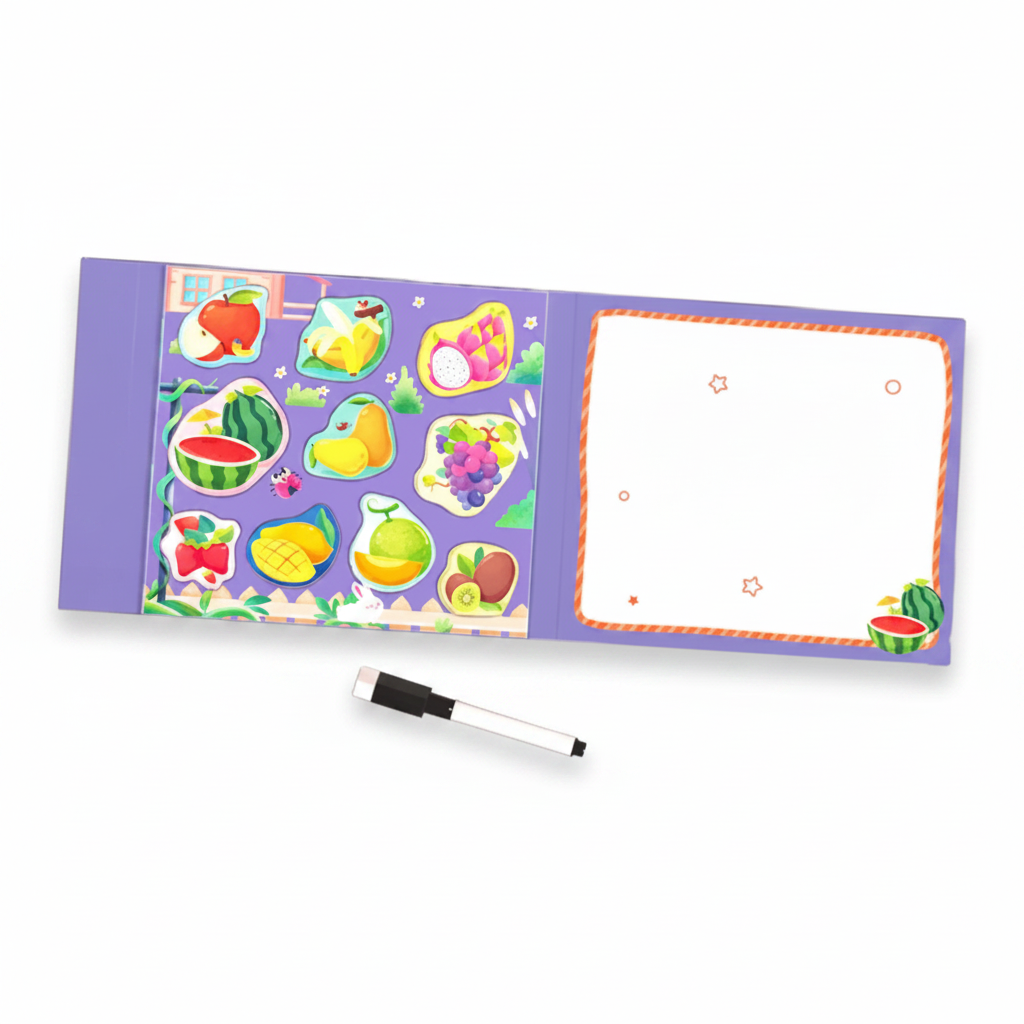 SmartMatch – Zabawa i nauka – magnetyczna książeczka 2 w 1 do rysowania i układania puzzli