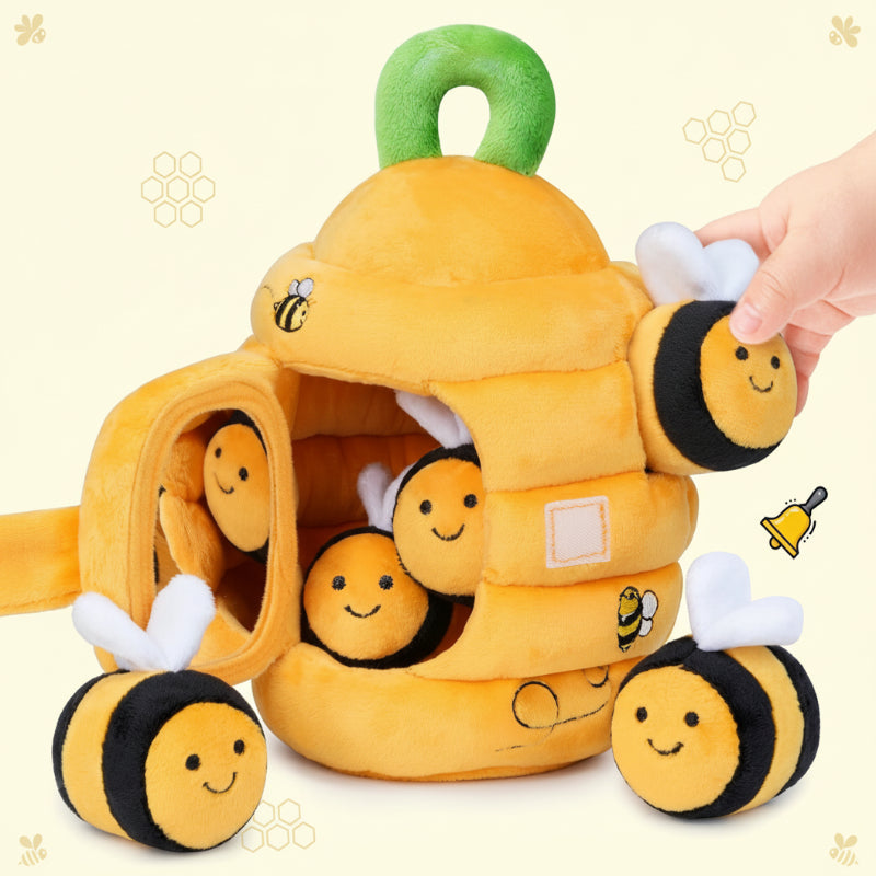 JungleHive – Zabawa i nauka – sensoryczna przytulanka w lesie