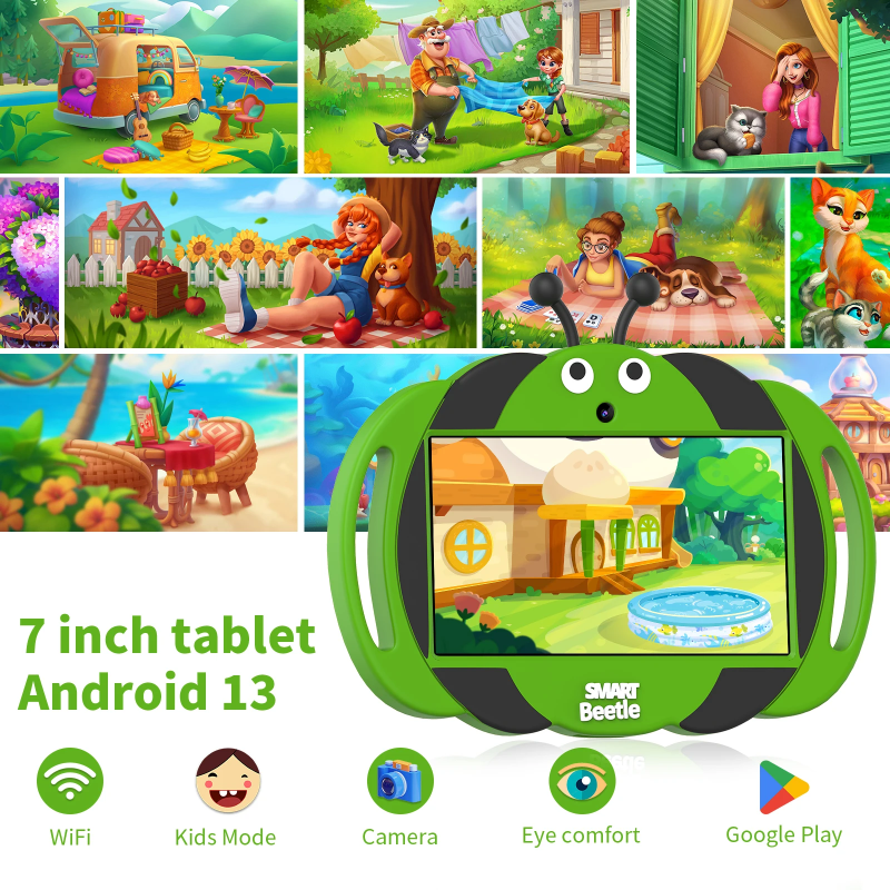 PlayPad – Edukacyjny i zabawny – tablet dla dzieci z odpornym na wstrząsy etui