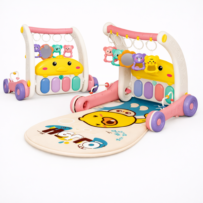 Step & Play – interaktywny i bezpieczny – 3 w 1 chodzik i gimnastyka dla niemowląt