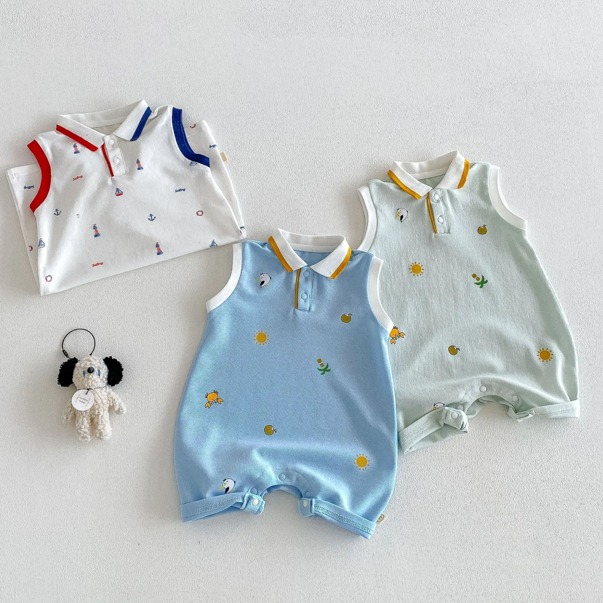 SunnyBaby – Wygodny i uroczy – body typu polo dla niemowląt