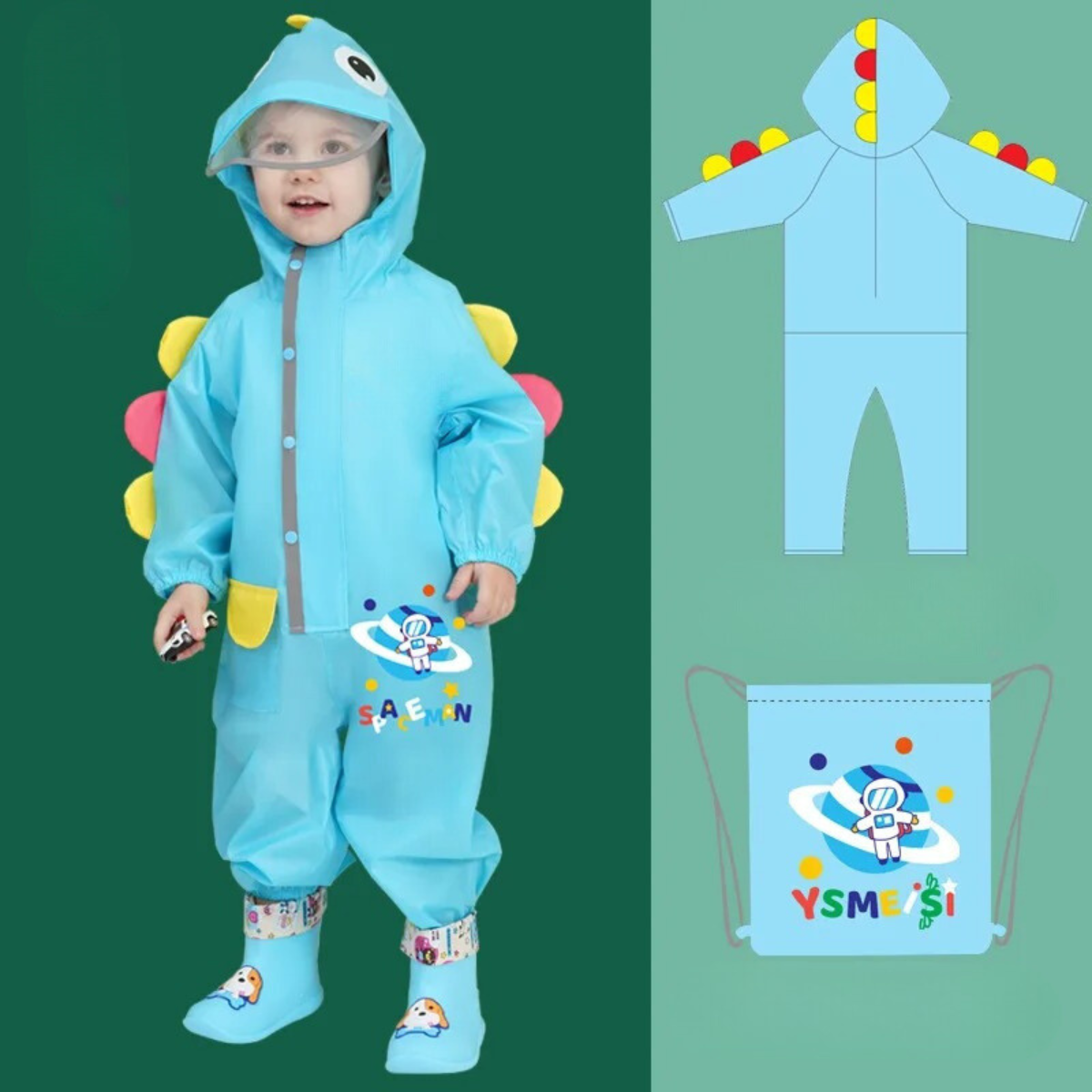 Mini Fashion™ - Kombinezon przeciwdeszczowy dla dzieci - Akcesoria