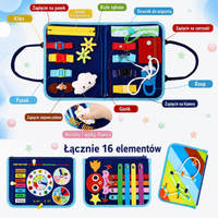 Thumbnail for 7-in-1 Busy Board – Motoryka i nauka – tablica z zadaniami