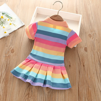 Thumbnail for RainbowBabe – Świeża i kolorowa – dziecięca sukienka polo