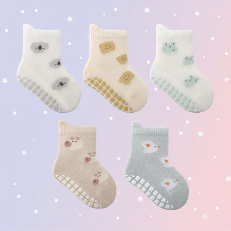Soft Grip Socks – Miękkie i praktyczne – skarpetki antypoślizgowe dla niemowląt