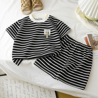 Thumbnail for Kids Stripe Outfit – Modne i wygodne – letni strój dla dzieci