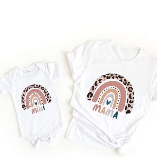 Mini Fashion™ - Dopasowana koszulka i body - Odzież dla mamy i dziecka