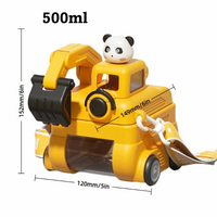 Thumbnail for TinyExcavators – Wyjątkowa i funkcjonalna – butelka na wodę w kształcie koparki z słomką