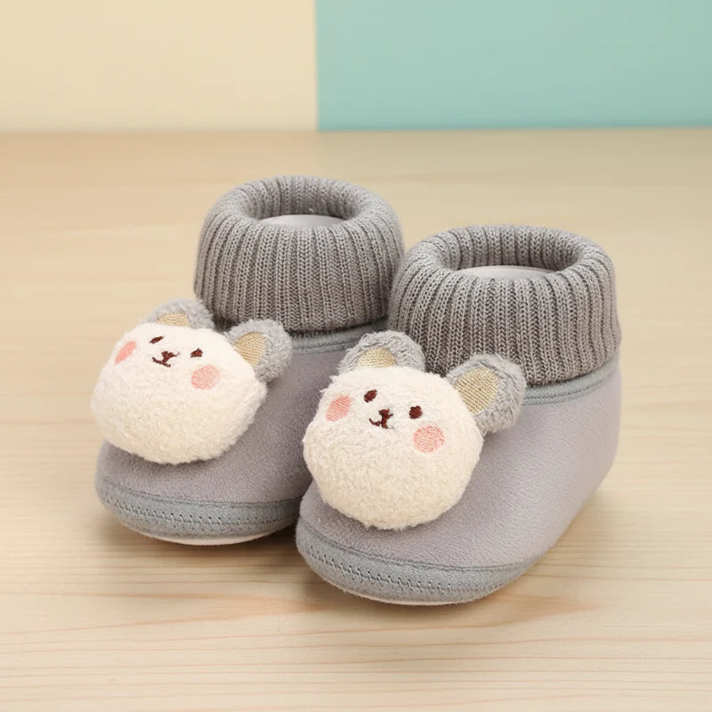 CuddleSteps – Ciepłe i antypoślizgowe – kapcie dla dzieci z motywami zwierzęcymi