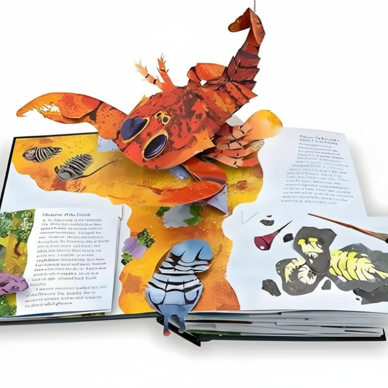 JurassicKids – Ekscytująca i edukacyjna – encyklopedia dinozaurów 3D w formie książki z wyskakującymi ilustracjami
