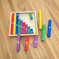 Thumbnail for TinyMath – Pouczające i edukacyjne – drewniana tablica do nauki liczenia z cyframi