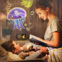 Thumbnail for CosmoGlow – Marzycielski i kreatywny – lampka nocna Galaxy Projector z obrotem o 360°
