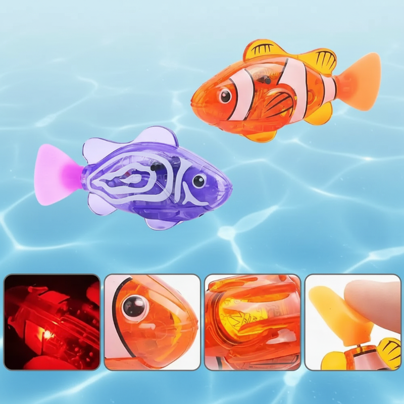 TinySwim – Zabawa i ruch – elektroniczna rybka do pływania z diodą LED