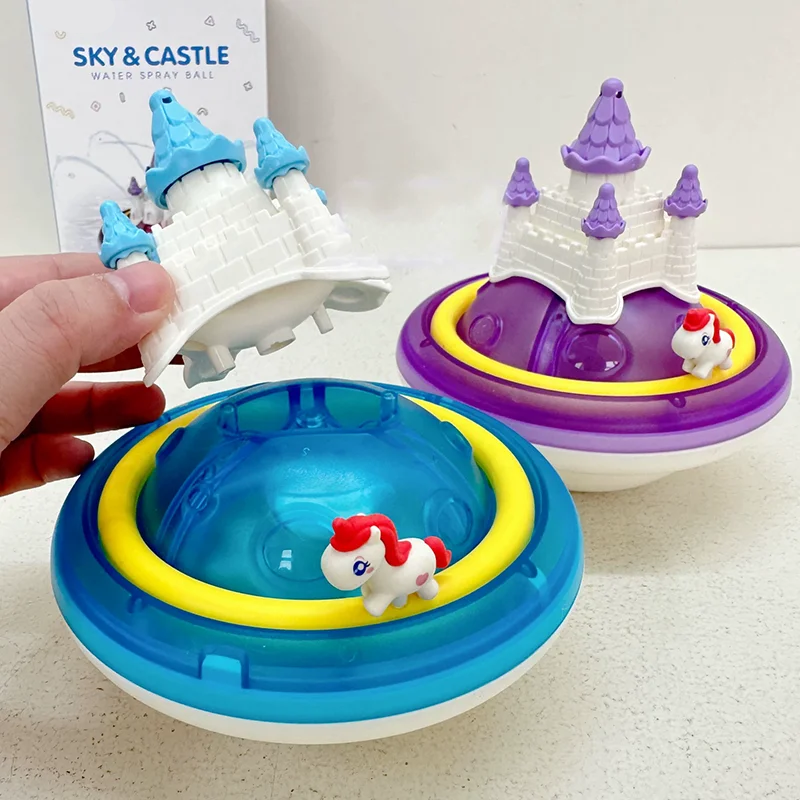 SpalshCastle – Magiczny i interaktywny – zestaw do zabawy „Pływający zamek jednorożca”