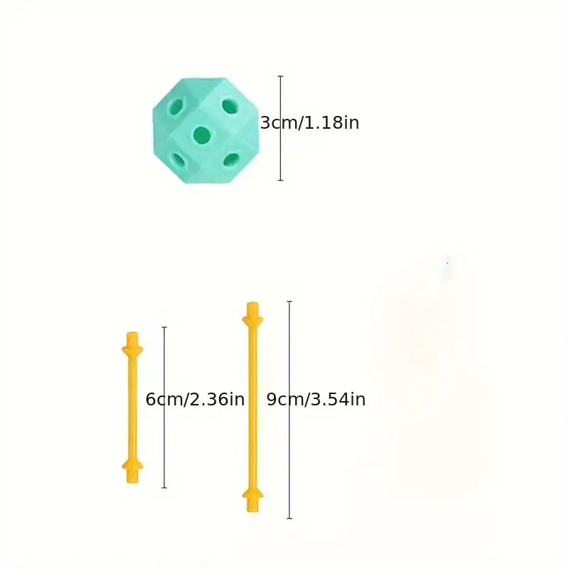 Connect Beads™ - Klocki geometryczne - Edukacyjna układanka 3D