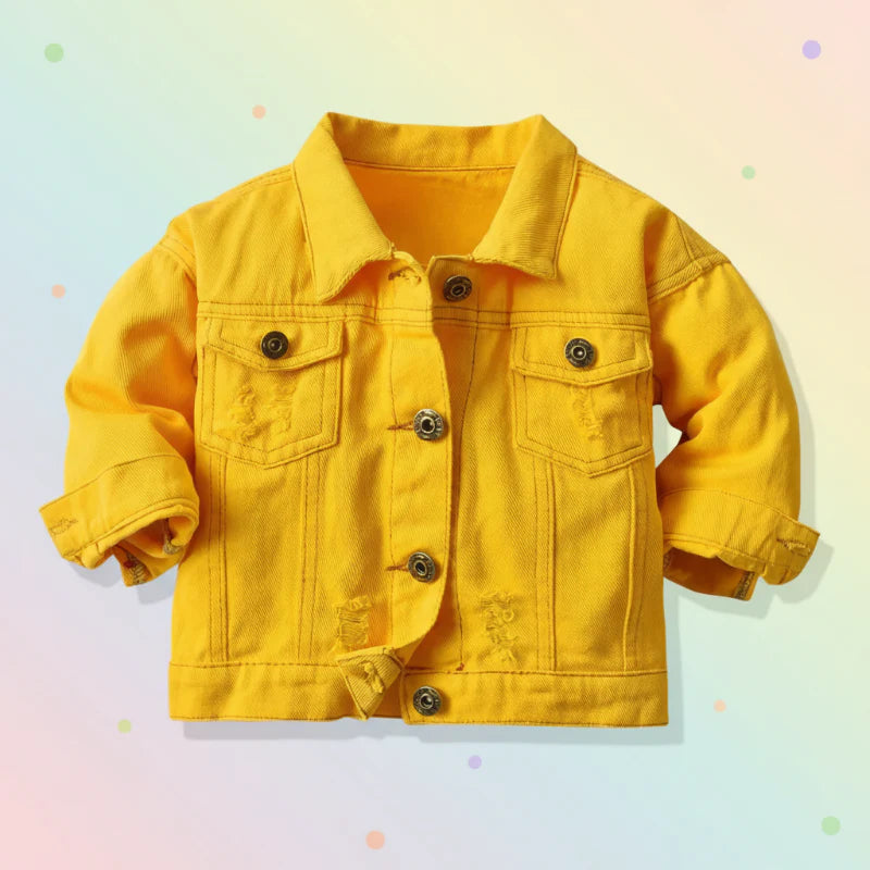 Kurtka dżinsowa Candy Color – lekka kurtka dżinsowa dla dzieci