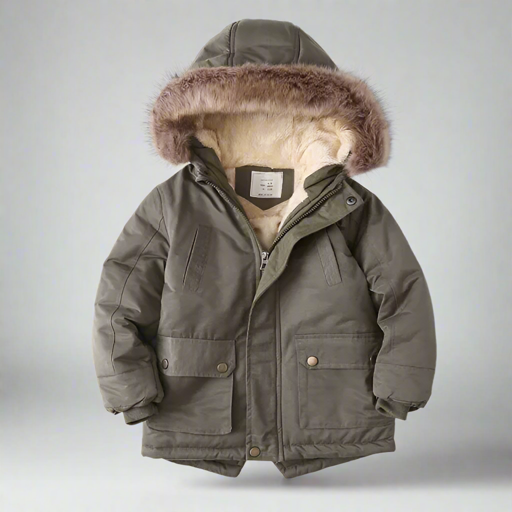 CozyTrend – Elegancka i ciepła – kurtka zimowa z futrzanym kołnierzem
