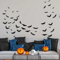 Thumbnail for SpookyGlow – Przerażająca i klimatyczna – dekoracja ścienna LED z motywem nietoperza na Halloween