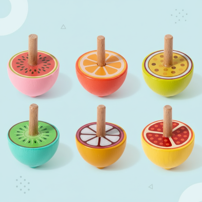 ColorSpin – Drewniane i zabawne – drewniana bączka Fidget