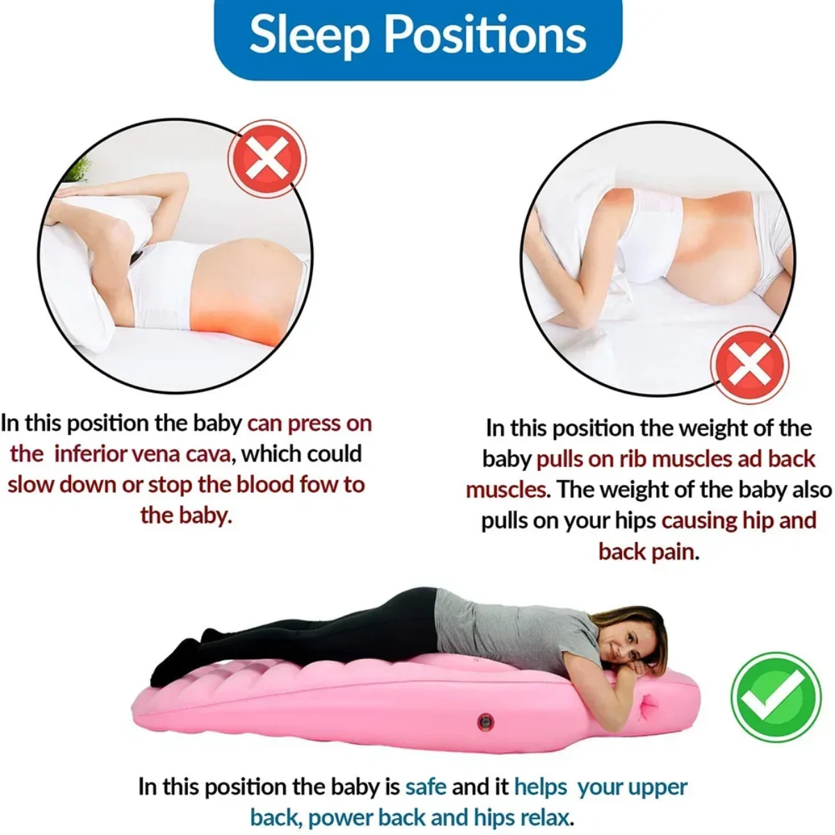 CozyBump – Komfort i wsparcie – wielofunkcyjna poduszka do leżenia dla kobiet w ciąży