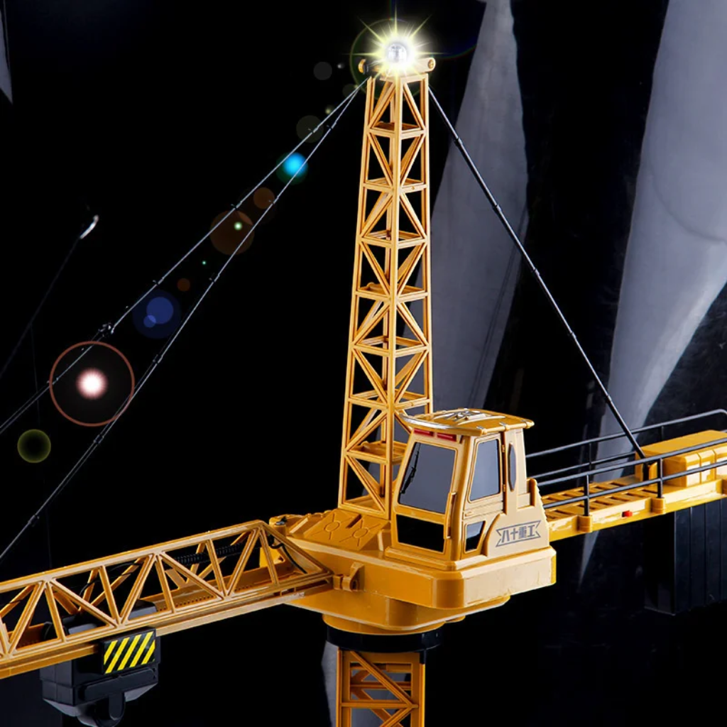 CranePro – Interaktywna i realistyczna – zabawka: żuraw wieżowy na pilota